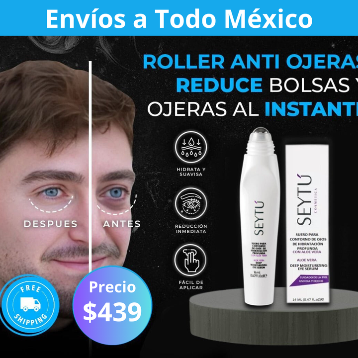 Roller Para Contorno de Ojos Con Ácido Hialurónico